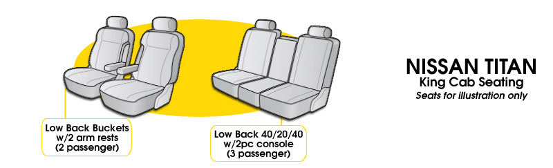 2010 - 2011 Nissan Titan King Cab Seating