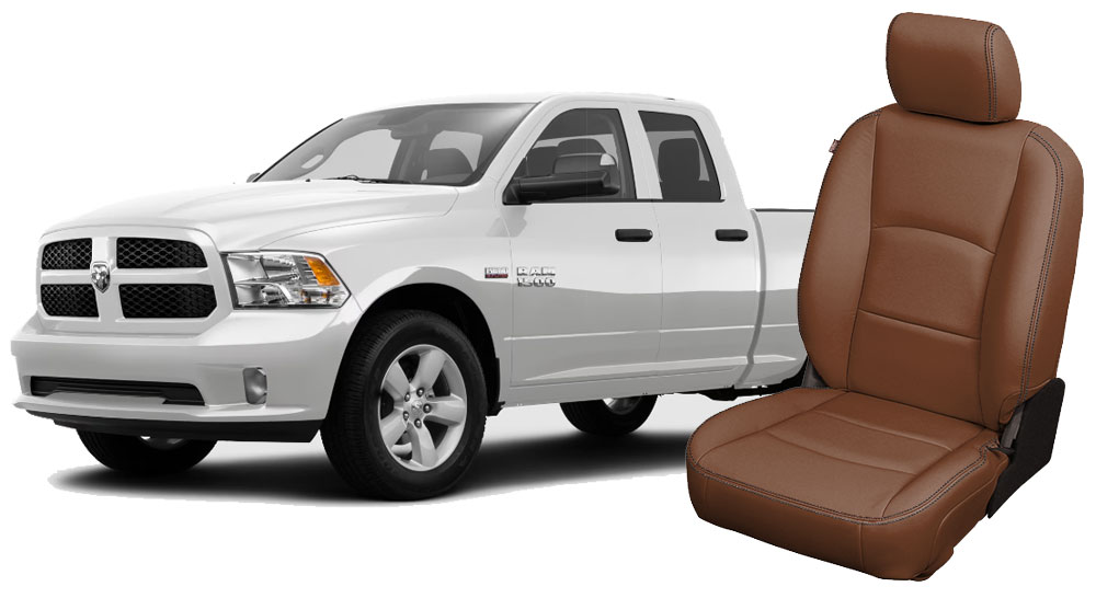 Reupholster your 2013 - 2017 Ram Quad Cab seats with Katzkin Leather